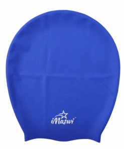 iMaswi Adults/Teens Jumbo Swim Caps - Braids/ Dreadlocks/Afro - Blue