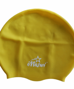 iMaswi Adults/Teens Large Swim Caps - Braids/ Dreadlocks/ Afro/ Curly hair - Yellow