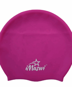 iMaswi Kids Large Swim Caps - Braids/ Dreadlocks - Afro - Curly Hair - Pink