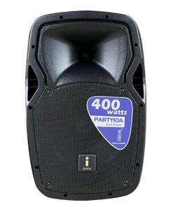 Imix Party Box 10"x2 Speaker Stand Mic & Remote with Bluetooth