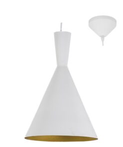 Industria - Pendant - 295mm - White/Gold