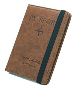 Infinite Travel Passport Holder with RFID Protection - Brown