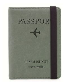 Infinite Travel Passport Holder with RFID Protection - Green
