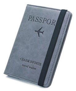 Infinite Travel Passport Holder with RFID Protection - Grey