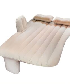 Inflatable Car Back Seat Travel Air Bed Mattress-Beige