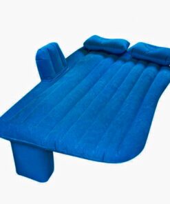 Inflatable Car Back Seat Travel Air Bed Mattress - Navy Blue