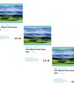 INKWAREHOUSE 120 GSM Self Adhesive Matte Photo Paper A4-50 Sheets(ComboX 3)