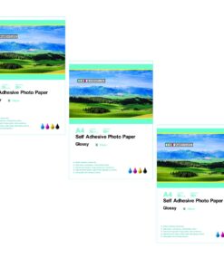 INKWAREHOUSE 150 GSM Self Adhesive Gloss Photo Paper A4 - 50 Sheets X 3