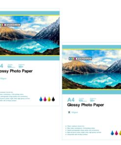 INKWAREHOUSE A4 135 GSM High Gloss Photo Paper - 100 Sheets (COMBO X 2)