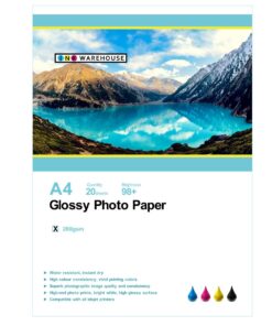 INKWAREHOUSE A4 260 GSM High Gloss Photo Paper - 20 Sheets