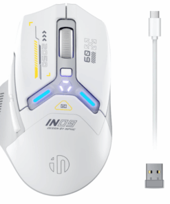 Inphic IN9 Wireless 10000DPI Gaming Mouse-Fully Programmable, Rechargeable