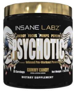 Insane Labz Psychotic Gold Pre-Workout Powder Gummy Candy - 202g