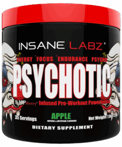 Insane Labz Psychotic Pre-Workout Powder Apple - 220g