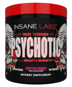 Insane Labz Psychotic Pre-Workout Powder Cotton Candy - 208g