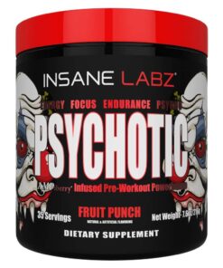 Insane Labz Psychotic Pre-Workout Powder Fruit Punch - 216g