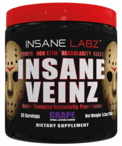 Insane Veinz Non Stimulant Pre-Workout Powder Grape - 150g