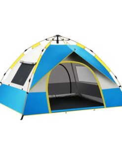 Instant Pop Up Family Camping Tent 2/3 Person - Blue