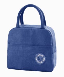 Insulated Lunch Box Cooler Bag Great for Office, Travel, School - Navy Blue