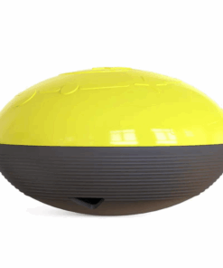 Interactive Saucer Treat and Food Dispenser for Dogs - Yellow