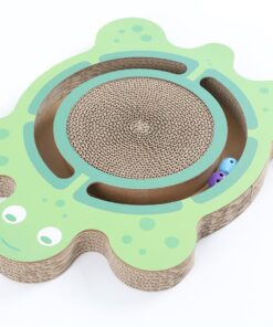 Interactive Turtle Scratch Board Cat Toy