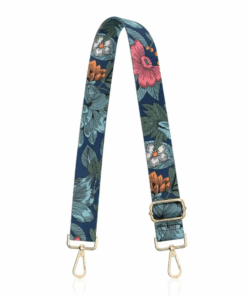 Interchangeable & Adjustable Bag Strap - Floral with Gold