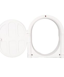 Interior Pet Door 28 X 24CM Cat Door With Flap For Dog & Cat Up To 25KG - White