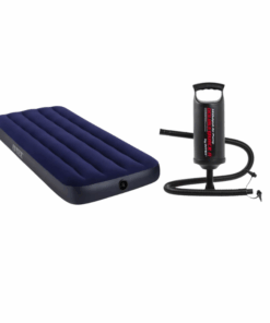Intex Dura-Beam Standard Classic Downy Air Mattress Twin + Pump