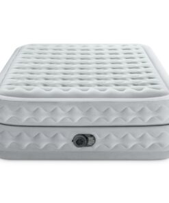 Intex Queen Supreme Airflow Airbed With Fiber-Tech & Built In Pump