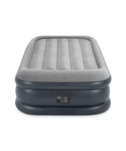 Intex Twin Deluxe Pillow Rest Airbed With Fiber-Tech & Built In Pump
