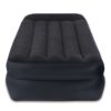 Intex Twin Pillow Rest Raised Airbed With Fiber-Tech & Built In Pump