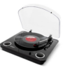 ION Max LP Conversion Turntable with Stereo Speakers - Black