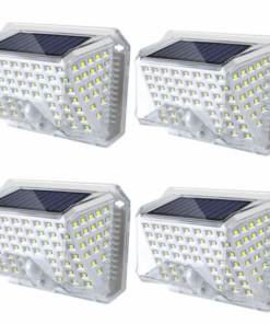 IP65 Waterproof Luminescent COB Solar Motion Sensor LED Wall Light- 4 Pack