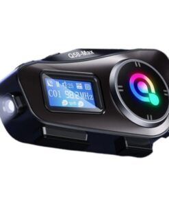 IP65 Waterproof Motorcycle Headset with Dual 500M Range - Black