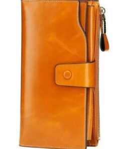 Itslife Women's RFID Blocking Luxury Wallet - Brown