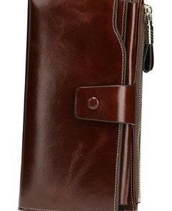 Itslife Women's RFID Blocking Luxury Wallet - Coffee