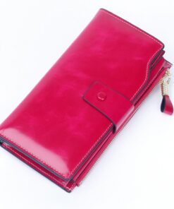 Itslife Women's RFID Blocking Luxury Wallet - Rose Red