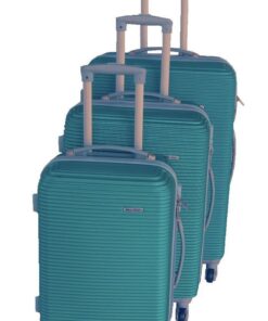 IYH-Quality 3 Piece Hard Outer Shell Luggage Set - Turqoise