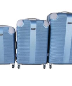 IYH- Quality 3 Piece Protected Hard Outer Shell Luggage Set - Sky blue