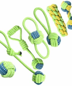 Jack Brown Dog Rope Toy Dog Chewing Teeth Cleaning Molars Chewing Rope Toy