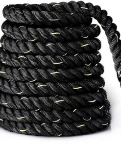 Jack Brown Heavy Battle Rope 9 Meter Battle Exercise Training Rope - Black & Yellow