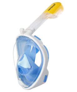 Jack Brown Luxury 180 Degrees View Full Face Snorkel Mask - Blue (L-XL)