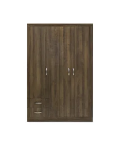 Jackson 3 Door 2 Drawer Wardrobe Rough Swan Oak