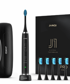 JANQI J1PRO Electric Toothbrush with 6 Procare Brusheads & Travel Case