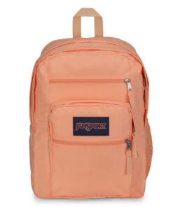 Jansport Big Student Laptop Backpack - Peach Neon