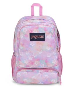 JanSport Doubleton Laptop Backpack - Neon Daisy