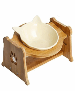 Jaxie Bamboo Stand Feeding Bowl - Rex - L