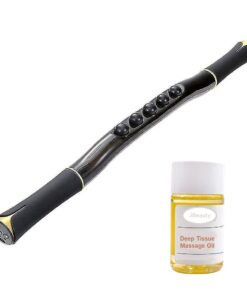 JBeauty Electric Massage Tendon Rolling Stick Bar with Massage Oil