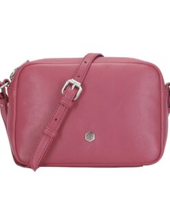 Jekyll and Hide Small Crossbody Leather Bag - Flamingo