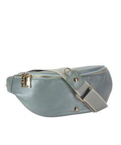 Jekyll & Hide - Slim Leather Waist Bag - Sky Blue