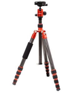 Jenova PRO.J Professional Carbon Travel Tripod Capacity-8kg Red